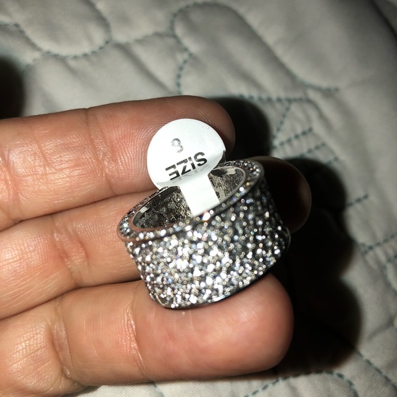 Beautiful ring white gold filled Swarovski - Picture 2 of 6